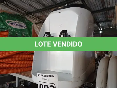 LOTE 003 - 01 PURIFICADOR DE ÁGUA REFRIGERAÇÃO ELETRÔNICA. (NO ESTADO) ATENÇÃO! FAZER A VISITAÇÃO ANTES DE ARREMATAR, NÃO SABEMOS SE FUNCIONA. LEILÃO NÃO TEM GARANTIA E NEM DEVOLUÇÃO, SUJEITO A POSSÍVEIS AVARIAS VISÍVEIS/OCULTAS E/OU AUSÊNCIA DE COMPONENTES.