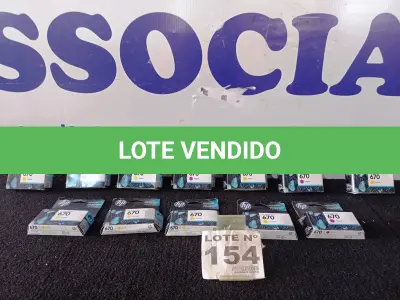 LOTE 154 - 12 – CARTUCHOS HP (NO ESTADO, NÃO SABEMOS SE FUNCIONA. LEILÃO NÃO TEM GARANTIA E NEM DEVOLUÇÃO, SUJEITO A POSSÍVEIS AVARIAS VISÍVEIS/OCULTAS E/OU AUSÊNCIA DE COMPONENTES)