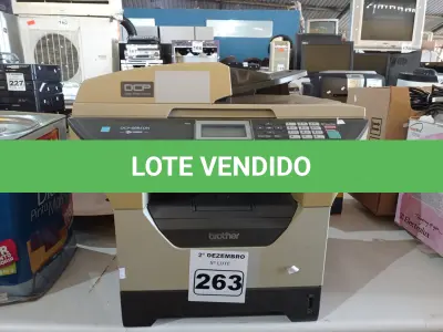 LOTE 263 - 01 IMPRESSORA MULTIFUNCIONAL MARCA BROTHER DCP-8085DN. (NO ESTADO) ATENÇÃO! FAZER A VISITAÇÃO ANTES DE ARREMATAR, NÃO SABEMOS SE FUNCIONA. LEILÃO NÃO TEM GARANTIA E NEM DEVOLUÇÃO, SUJEITO A POSSÍVEIS AVARIAS VISÍVEIS/OCULTAS E/OU AUSÊNCIA DE COMPONENTES.