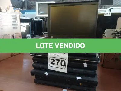 LOTE 270 - 07 NOTEBOOK’S MARCAS E MODELOS DIVERSOS PARA RETIRADA DE PEÇAS. (NO ESTADO) ATENÇÃO! FAZER A VISITAÇÃO ANTES DE ARREMATAR, NÃO SABEMOS SE FUNCIONA. LEILÃO NÃO TEM GARANTIA E NEM DEVOLUÇÃO, SUJEITO A POSSÍVEIS AVARIAS VISÍVEIS/OCULTAS E/OU AUSÊNCIA DE COMPONENTES.
