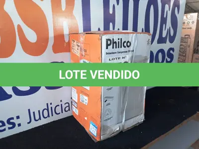 LOTE 150 - 01 - BEBEDOURO DE MESA PHILCO BRANCO PBE02BF 110V (NO ESTADO, NÃO SABEMOS SE FUNCIONA. LEILÃO NÃO TEM GARANTIA E NEM DEVOLUÇÃO, SUJEITO A POSSÍVEIS AVARIAS VISÍVEIS/OCULTAS E/OU AUSÊNCIA DE COMPONENTES)