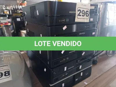 LOTE 296 - 05 CPU’S MARCAS POSITIVO. (NO ESTADO) ATENÇÃO! FAZER A VISITAÇÃO ANTES DE ARREMATAR, NÃO SABEMOS SE FUNCIONA. LEILÃO NÃO TEM GARANTIA E NEM DEVOLUÇÃO, SUJEITO A POSSÍVEIS AVARIAS VISÍVEIS/OCULTAS E/OU AUSÊNCIA DE COMPONENTES.
