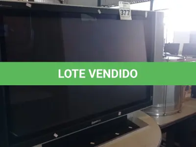 LOTE 377 - 01 TV DE PLASMA GRADIENTE 42” POL. (NO ESTADO) ATENÇÃO! FAZER A VISITAÇÃO ANTES DE ARREMATAR, NÃO SABEMOS SE FUNCIONA. LEILÃO NÃO TEM GARANTIA E NEM DEVOLUÇÃO, SUJEITO A POSSÍVEIS AVARIAS VISÍVEIS/OCULTAS E/OU AUSÊNCIA DE COMPONENTES.