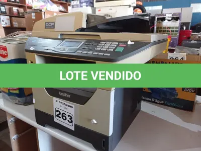 LOTE 263 - 01 IMPRESSORA MULTIFUNCIONAL MARCA BROTHER DCP-8085DN. (NO ESTADO) ATENÇÃO! FAZER A VISITAÇÃO ANTES DE ARREMATAR, NÃO SABEMOS SE FUNCIONA. LEILÃO NÃO TEM GARANTIA E NEM DEVOLUÇÃO, SUJEITO A POSSÍVEIS AVARIAS VISÍVEIS/OCULTAS E/OU AUSÊNCIA DE COMPONENTES.