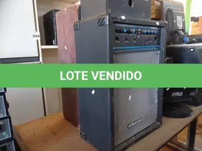 LOTE 383 - 02 CAIXAS DE SOM SENDO 01 AMPLIFICADA MARCA ONEAL OCM-310. (NO ESTADO) ATENÇÃO! FAZER A VISITAÇÃO ANTES DE ARREMATAR, NÃO SABEMOS SE FUNCIONA. LEILÃO NÃO TEM GARANTIA E NEM DEVOLUÇÃO, SUJEITO A POSSÍVEIS AVARIAS VISÍVEIS/OCULTAS E/OU AUSÊNCIA DE COMPONENTES.