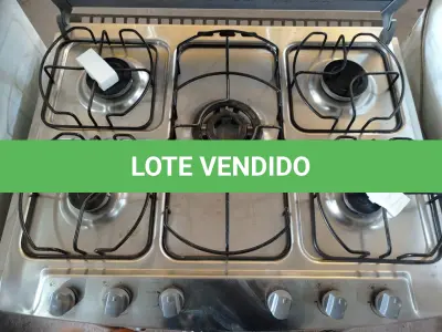 LOTE 329 - 01 FOGÃO A GÁS DE EMBUTIR 05 BOCAS. (NO ESTADO) ATENÇÃO! FAZER A VISITAÇÃO ANTES DE ARREMATAR, NÃO SABEMOS SE FUNCIONA. LEILÃO NÃO TEM GARANTIA E NEM DEVOLUÇÃO, SUJEITO A POSSÍVEIS AVARIAS VISÍVEIS/OCULTAS E/OU AUSÊNCIA DE COMPONENTES.