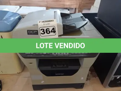 LOTE 364 - 01 IMPRESSORA MULTIFUNCIONAL MARCA BROTHER MODELO MFC-8890DW. (NO ESTADO) ATENÇÃO! FAZER A VISITAÇÃO ANTES DE ARREMATAR, NÃO SABEMOS SE FUNCIONA. LEILÃO NÃO TEM GARANTIA E NEM DEVOLUÇÃO, SUJEITO A POSSÍVEIS AVARIAS VISÍVEIS/OCULTAS E/OU AUSÊNCIA DE COMPONENTES.