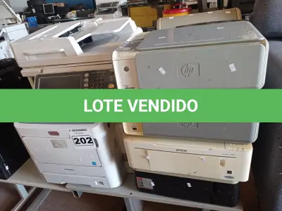 LOTE 202 - 01 LOTE DE IMPRESSORAS  MODELOS DIVERSOS PARA RETIRADA DE PEÇAS. (NO ESTADO) ATENÇÃO! FAZER A VISITAÇÃO ANTES DE ARREMATAR, NÃO SABEMOS SE FUNCIONA. LEILÃO NÃO TEM GARANTIA E NEM DEVOLUÇÃO, SUJEITO A POSSÍVEIS AVARIAS VISÍVEIS/OCULTAS E/OU AUSÊNCIA DE COMPONENTES.