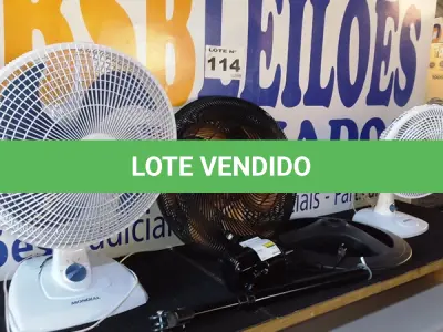 LOTE 114 - 03 – VENTILADORES DIVERSOS (NO ESTADO, NÃO SABEMOS SE FUNCIONA. LEILÃO NÃO TEM GARANTIA E NEM DEVOLUÇÃO, SUJEITO A POSSÍVEIS AVARIAS VISÍVEIS/OCULTAS E/OU AUSÊNCIA DE COMPONENTES)