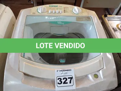 LOTE 327 - 01 MÁQUINA DE LAR ROUPAS MARCA CÔNSUL 10KG 220V. (NO ESTADO) ATENÇÃO! FAZER A VISITAÇÃO ANTES DE ARREMATAR, NÃO SABEMOS SE FUNCIONA. LEILÃO NÃO TEM GARANTIA E NEM DEVOLUÇÃO, SUJEITO A POSSÍVEIS AVARIAS VISÍVEIS/OCULTAS E/OU AUSÊNCIA DE COMPONENTES.