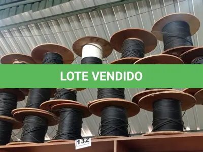 LOTE 132 - 01 LOTE COM VÁRIOS PEDAÇOS DE FIBRA ÓTICA. (NO ESTADO) ATENÇÃO! FAZER A VISITAÇÃO ANTES DE ARREMATAR, NÃO SABEMOS SE FUNCIONA. LEILÃO NÃO TEM GARANTIA E NEM DEVOLUÇÃO, SUJEITO A POSSÍVEIS AVARIAS VISÍVEIS/OCULTAS E/OU AUSÊNCIA DE COMPONENTES.
