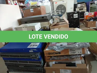 LOTE 259 - 01 LOTE COM VÁRIAS SWITCHES, PLACAS E PERIFÉRICOS DIVERSOS. (NO ESTADO) ATENÇÃO! FAZER A VISITAÇÃO ANTES DE ARREMATAR, NÃO SABEMOS SE FUNCIONA. LEILÃO NÃO TEM GARANTIA E NEM DEVOLUÇÃO, SUJEITO A POSSÍVEIS AVARIAS VISÍVEIS/OCULTAS E/OU AUSÊNCIA DE COMPONENTES.
