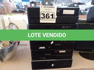 LOTE 361 - 05 CPU’S MARCAS E MODELOS DIVERSOS. (NO ESTADO) ATENÇÃO! FAZER A VISITAÇÃO ANTES DE ARREMATAR, NÃO SABEMOS SE FUNCIONA. LEILÃO NÃO TEM GARANTIA E NEM DEVOLUÇÃO, SUJEITO A POSSÍVEIS AVARIAS VISÍVEIS/OCULTAS E/OU AUSÊNCIA DE COMPONENTES.