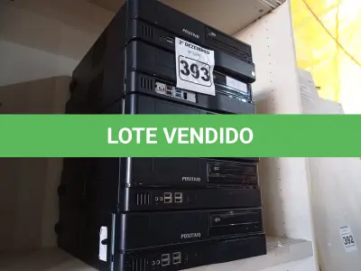 LOTE 393 - 05 CPU’S MARCAS POSITIVO. (NO ESTADO) ATENÇÃO! FAZER A VISITAÇÃO ANTES DE ARREMATAR, NÃO SABEMOS SE FUNCIONA. LEILÃO NÃO TEM GARANTIA E NEM DEVOLUÇÃO, SUJEITO A POSSÍVEIS AVARIAS VISÍVEIS/OCULTAS E/OU AUSÊNCIA DE COMPONENTES.