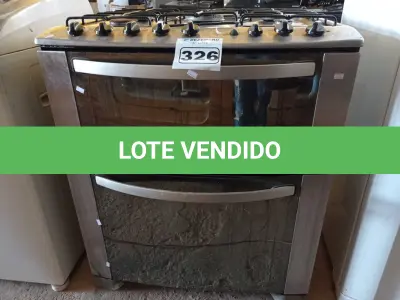 LOTE 326 - 01 FOGÃO A GÁS 05 BOCAS INCOMPLETO. (NO ESTADO) ATENÇÃO! FAZER A VISITAÇÃO ANTES DE ARREMATAR, NÃO SABEMOS SE FUNCIONA. LEILÃO NÃO TEM GARANTIA E NEM DEVOLUÇÃO, SUJEITO A POSSÍVEIS AVARIAS VISÍVEIS/OCULTAS E/OU AUSÊNCIA DE COMPONENTES.