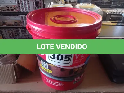 LOTE 305 - 01 BALDE DE DRYKOVEDA, ADITIVO IMPERMEABILIZANTE PARA ARGAMASSA E CONCRETO 18L. (NO ESTADO) ATENÇÃO! FAZER A VISITAÇÃO ANTES DE ARREMATAR, NÃO SABEMOS SE FUNCIONA. LEILÃO NÃO TEM GARANTIA E NEM DEVOLUÇÃO, SUJEITO A POSSÍVEIS AVARIAS VISÍVEIS/OCULTAS E/OU AUSÊNCIA DE COMPONENTES.