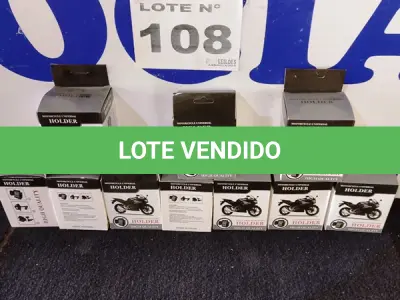 LOTE 108 - 53 – SUPORTES CELULAR PARA MOTOS.(APROXIMADAMENTE) (NO ESTADO, NÃO SABEMOS SE FUNCIONA. LEILÃO NÃO TEM GARANTIA E NEM DEVOLUÇÃO, SUJEITO A POSSÍVEIS AVARIAS VISÍVEIS/OCULTAS E/OU AUSÊNCIA DE COMPONENTES)