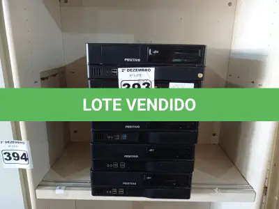 LOTE 393 - 05 CPU’S MARCAS POSITIVO. (NO ESTADO) ATENÇÃO! FAZER A VISITAÇÃO ANTES DE ARREMATAR, NÃO SABEMOS SE FUNCIONA. LEILÃO NÃO TEM GARANTIA E NEM DEVOLUÇÃO, SUJEITO A POSSÍVEIS AVARIAS VISÍVEIS/OCULTAS E/OU AUSÊNCIA DE COMPONENTES.