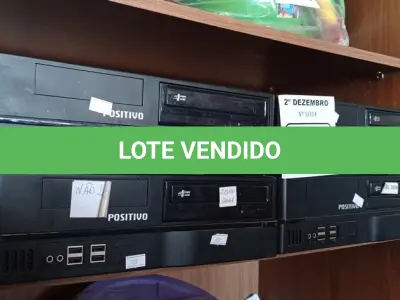 LOTE 247 - 04 CPU’S MARCAS POSITIVO. (NO ESTADO) ATENÇÃO! FAZER A VISITAÇÃO ANTES DE ARREMATAR, NÃO SABEMOS SE FUNCIONA. LEILÃO NÃO TEM GARANTIA E NEM DEVOLUÇÃO, SUJEITO A POSSÍVEIS AVARIAS VISÍVEIS/OCULTAS E/OU AUSÊNCIA DE COMPONENTES.