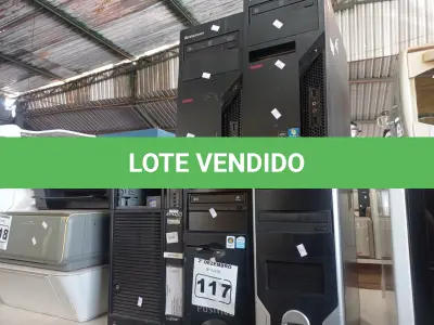 LOTE 117 - 05 CPU’S MARCAS E MODELOS DIVERSOS. (NO ESTADO) ATENÇÃO! FAZER A VISITAÇÃO ANTES DE ARREMATAR, NÃO SABEMOS SE FUNCIONA. LEILÃO NÃO TEM GARANTIA E NEM DEVOLUÇÃO, SUJEITO A POSSÍVEIS AVARIAS VISÍVEIS/OCULTAS E/OU AUSÊNCIA DE COMPONENTES.