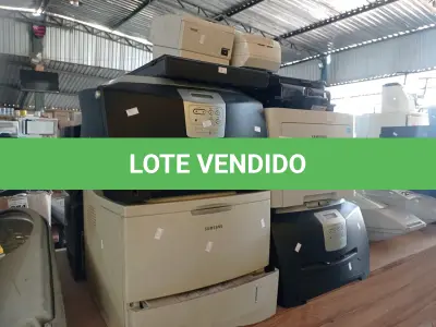 LOTE 299 - 01 LOTE COM VÁRIAS IMPRESSORAS MARCAS E MODELOS DIVERSOS. (NO ESTADO) ATENÇÃO! FAZER A VISITAÇÃO ANTES DE ARREMATAR, NÃO SABEMOS SE FUNCIONA. LEILÃO NÃO TEM GARANTIA E NEM DEVOLUÇÃO, SUJEITO A POSSÍVEIS AVARIAS VISÍVEIS/OCULTAS E/OU AUSÊNCIA DE COMPONENTES.