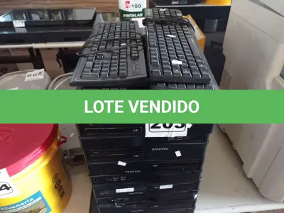 LOTE 203 - 05 CPU’S E 05 TECLADOS PARA PC MARCAS E MODELOS DIVERSOS. (NO ESTADO) ATENÇÃO! FAZER A VISITAÇÃO ANTES DE ARREMATAR, NÃO SABEMOS SE FUNCIONA. LEILÃO NÃO TEM GARANTIA E NEM DEVOLUÇÃO, SUJEITO A POSSÍVEIS AVARIAS VISÍVEIS/OCULTAS E/OU AUSÊNCIA DE COMPONENTES.