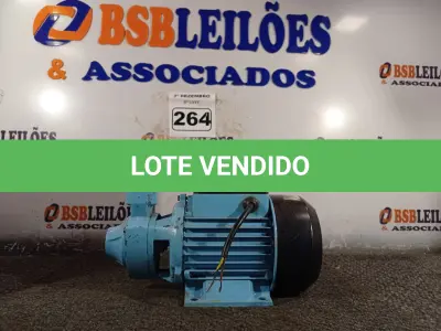 LOTE 264 - 01 BOMBA D’AGUA PERIFÉRICA 220V 1VC.  (NO ESTADO) ATENÇÃO! FAZER A VISITAÇÃO ANTES DE ARREMATAR, NÃO SABEMOS SE FUNCIONA. LEILÃO NÃO TEM GARANTIA E NEM DEVOLUÇÃO, SUJEITO A POSSÍVEIS AVARIAS VISÍVEIS/OCULTAS E/OU AUSÊNCIA DE COMPONENTES.