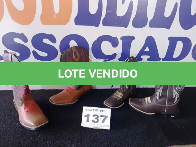 LOTE 137 - 02 - BOTA COUNTRY (NO ESTADO, NÃO SABEMOS SE FUNCIONA. LEILÃO NÃO TEM GARANTIA E NEM DEVOLUÇÃO, SUJEITO A POSSÍVEIS AVARIAS VISÍVEIS/OCULTAS E/OU AUSÊNCIA DE COMPONENTES)