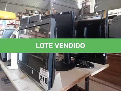 LOTE 216 - 01 ALL IN ONE, 01 TV E 01 MONITOR MARCAS E MODELOS DIVERSOS PARA RETIRADA DE PEÇAS. (NO ESTADO) ATENÇÃO! FAZER A VISITAÇÃO ANTES DE ARREMATAR, NÃO SABEMOS SE FUNCIONA. LEILÃO NÃO TEM GARANTIA E NEM DEVOLUÇÃO, SUJEITO A POSSÍVEIS AVARIAS VISÍVEIS/OCULTAS E/OU AUSÊNCIA DE COMPONENTES.
