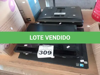 LOTE 309 - 04 MONITORES E 01 COMPUTADOR ALL IN ONE MARCAS E MODELOS DIVERSOS PARA RETIRADA DE PEÇAS. (NO ESTADO) ATENÇÃO! FAZER A VISITAÇÃO ANTES DE ARREMATAR, NÃO SABEMOS SE FUNCIONA. LEILÃO NÃO TEM GARANTIA E NEM DEVOLUÇÃO, SUJEITO A POSSÍVEIS AVARIAS VISÍVEIS/OCULTAS E/OU AUSÊNCIA DE COMPONENTES.
