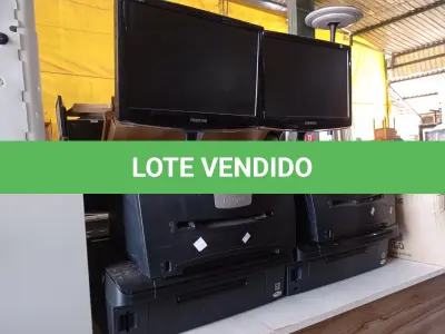 LOTE 288 - 06 IMPRESSORAS, 05 MONITORES E 05 TECLADOS PARA PC MARCAS E MODELOS DIVERSOS. (NO ESTADO) ATENÇÃO! FAZER A VISITAÇÃO ANTES DE ARREMATAR, NÃO SABEMOS SE FUNCIONA. LEILÃO NÃO TEM GARANTIA E NEM DEVOLUÇÃO, SUJEITO A POSSÍVEIS AVARIAS VISÍVEIS/OCULTAS E/OU AUSÊNCIA DE COMPONENTES.