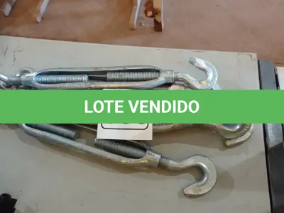 LOTE 380 - 05 ESTICADORES PARA CABO DE AÇO. (NO ESTADO) ATENÇÃO! FAZER A VISITAÇÃO ANTES DE ARREMATAR, NÃO SABEMOS SE FUNCIONA. LEILÃO NÃO TEM GARANTIA E NEM DEVOLUÇÃO, SUJEITO A POSSÍVEIS AVARIAS VISÍVEIS/OCULTAS E/OU AUSÊNCIA DE COMPONENTES.