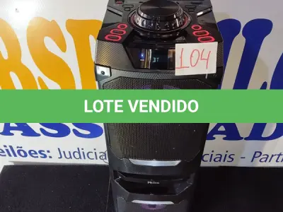 LOTE 104 - 01 - CAIXA ACUSTICA PCX16000, PHILCO (NO ESTADO, NÃO SABEMOS SE FUNCIONA. LEILÃO NÃO TEM GARANTIA E NEM DEVOLUÇÃO, SUJEITO A POSSÍVEIS AVARIAS VISÍVEIS/OCULTAS E/OU AUSÊNCIA DE COMPONENTES)
