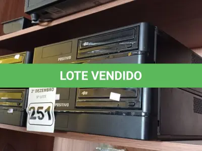 LOTE 251 - 04 CPU’S MARCAS POSITIVO. (NO ESTADO) ATENÇÃO! FAZER A VISITAÇÃO ANTES DE ARREMATAR, NÃO SABEMOS SE FUNCIONA. LEILÃO NÃO TEM GARANTIA E NEM DEVOLUÇÃO, SUJEITO A POSSÍVEIS AVARIAS VISÍVEIS/OCULTAS E/OU AUSÊNCIA DE COMPONENTES.