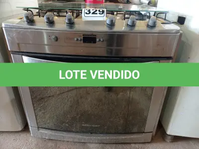 LOTE 329 - 01 FOGÃO A GÁS DE EMBUTIR 05 BOCAS. (NO ESTADO) ATENÇÃO! FAZER A VISITAÇÃO ANTES DE ARREMATAR, NÃO SABEMOS SE FUNCIONA. LEILÃO NÃO TEM GARANTIA E NEM DEVOLUÇÃO, SUJEITO A POSSÍVEIS AVARIAS VISÍVEIS/OCULTAS E/OU AUSÊNCIA DE COMPONENTES.