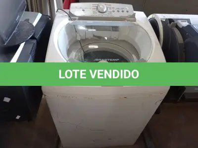 LOTE 371 - 01 MÁQUINA DE LAVAR ROUPAS MARCA BRASTEMP 220V. (NO ESTADO) ATENÇÃO! FAZER A VISITAÇÃO ANTES DE ARREMATAR, NÃO SABEMOS SE FUNCIONA. LEILÃO NÃO TEM GARANTIA E NEM DEVOLUÇÃO, SUJEITO A POSSÍVEIS AVARIAS VISÍVEIS/OCULTAS E/OU AUSÊNCIA DE COMPONENTES.