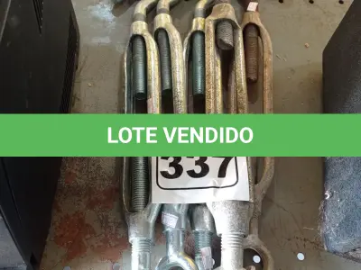 LOTE 337 - 05 ESTICADORES PARA CABO DE AÇO. (NO ESTADO) ATENÇÃO! FAZER A VISITAÇÃO ANTES DE ARREMATAR, NÃO SABEMOS SE FUNCIONA. LEILÃO NÃO TEM GARANTIA E NEM DEVOLUÇÃO, SUJEITO A POSSÍVEIS AVARIAS VISÍVEIS/OCULTAS E/OU AUSÊNCIA DE COMPONENTES.