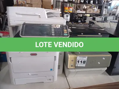 LOTE 118 - 06 IMPRESSORAS SENDO 01 MULTIFUNCIONAL OKI MODELO MPS 5502MB. (NO ESTADO) ATENÇÃO! FAZER A VISITAÇÃO ANTES DE ARREMATAR, NÃO SABEMOS SE FUNCIONA. LEILÃO NÃO TEM GARANTIA E NEM DEVOLUÇÃO, SUJEITO A POSSÍVEIS AVARIAS VISÍVEIS/OCULTAS E/OU AUSÊNCIA DE COMPONENTES.