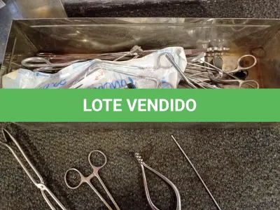 LOTE 428 - 01 LOTE COM INSTRUMENTAIS ODONTOLÓGICOS. (NO ESTADO) ATENÇÃO! FAZER A VISITAÇÃO ANTES DE ARREMATAR, NÃO SABEMOS SE FUNCIONA. LEILÃO NÃO TEM GARANTIA E NEM DEVOLUÇÃO, SUJEITO A POSSÍVEIS AVARIAS VISÍVEIS/OCULTAS E/OU AUSÊNCIA DE COMPONENTES.