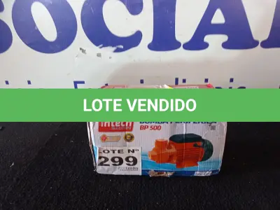 LOTE 299 - 01 - BOMBA PERIFÉRICA BP500-220VOLTS (NO ESTADO, NÃO SABEMOS SE FUNCIONA. LEILÃO NÃO TEM GARANTIA E NEM DEVOLUÇÃO, SUJEITO A POSSÍVEIS AVARIAS VISÍVEIS/OCULTAS E/OU AUSÊNCIA DE COMPONENTES)