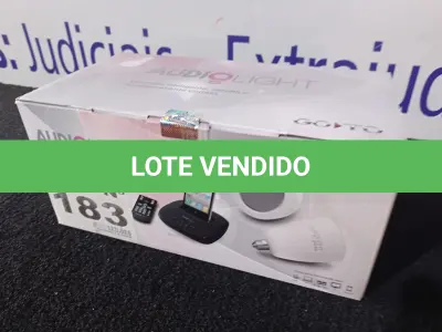 LOTE 183 - 01 - SISTEMA DE SOM E ILUMINAÇÃO SEM FIO (NO ESTADO, NÃO SABEMOS SE FUNCIONA. LEILÃO NÃO TEM GARANTIA E NEM DEVOLUÇÃO, SUJEITO A POSSÍVEIS AVARIAS VISÍVEIS/OCULTAS E/OU AUSÊNCIA DE COMPONENTES)