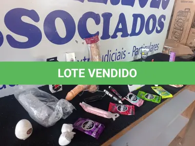 LOTE 319 - 29 – ITENS SEX SHOP DIVERSOS (APROXIMADAMENTE) (NO ESTADO, NÃO SABEMOS SE FUNCIONA. LEILÃO NÃO TEM GARANTIA E NEM DEVOLUÇÃO, SUJEITO A POSSÍVEIS AVARIAS VISÍVEIS/OCULTAS E/OU AUSÊNCIA DE COMPONENTES)