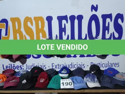 LOTE 190 - 21 – PEÇAS DE BONÉ MASCULINOS (APROXIMADAMENTE) (NO ESTADO, NÃO SABEMOS SE FUNCIONA. LEILÃO NÃO TEM GARANTIA E NEM DEVOLUÇÃO, SUJEITO A POSSÍVEIS AVARIAS VISÍVEIS/OCULTAS E/OU AUSÊNCIA DE COMPONENTES)