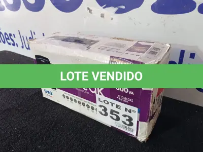 LOTE 353 - 01 - NOBREAK SMS 600VA STATION II (NO ESTADO, NÃO SABEMOS SE FUNCIONA. LEILÃO NÃO TEM GARANTIA E NEM DEVOLUÇÃO, SUJEITO A POSSÍVEIS AVARIAS VISÍVEIS/OCULTAS E/OU AUSÊNCIA DE COMPONENTES)