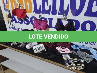 LOTE 186 - 80 – PEÇAS INTIMAS FEMININAS (APROXIMADAMENTE)(NO ESTADO, NÃO SABEMOS SE FUNCIONA. LEILÃO NÃO TEM GARANTIA E NEM DEVOLUÇÃO, SUJEITO A POSSÍVEIS AVARIAS VISÍVEIS/OCULTAS E/OU AUSÊNCIA DE COMPONENTES)