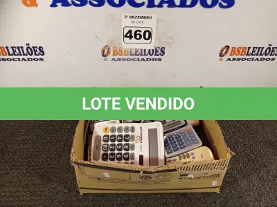 LOTE 460 - 01 LOTE COM CALCULADORAS E CONTROLES DIVERSOS. (NO ESTADO) ATENÇÃO! FAZER A VISITAÇÃO ANTES DE ARREMATAR, NÃO SABEMOS SE FUNCIONA. LEILÃO NÃO TEM GARANTIA E NEM DEVOLUÇÃO, SUJEITO A POSSÍVEIS AVARIAS VISÍVEIS/OCULTAS E/OU AUSÊNCIA DE COMPONENTES.