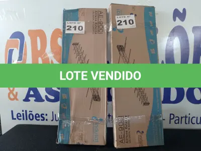 LOTE 210 - 02 – ANTENAS EXTERNAS (NO ESTADO, NÃO SABEMOS SE FUNCIONA. LEILÃO NÃO TEM GARANTIA E NEM DEVOLUÇÃO, SUJEITO A POSSÍVEIS AVARIAS VISÍVEIS/OCULTAS E/OU AUSÊNCIA DE COMPONENTES)