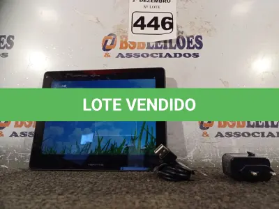 LOTE 446 - 01 TABLET NEXTTAB. (NO ESTADO) ATENÇÃO! FAZER A VISITAÇÃO ANTES DE ARREMATAR, NÃO SABEMOS SE FUNCIONA. LEILÃO NÃO TEM GARANTIA E NEM DEVOLUÇÃO, SUJEITO A POSSÍVEIS AVARIAS VISÍVEIS/OCULTAS E/OU AUSÊNCIA DE COMPONENTES.