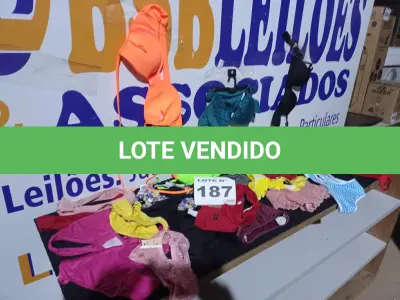 LOTE 187 - 90 – PEÇAS INTIMAS FEMININAS (APROXIMADAMENTE) (NO ESTADO, NÃO SABEMOS SE FUNCIONA. LEILÃO NÃO TEM GARANTIA E NEM DEVOLUÇÃO, SUJEITO A POSSÍVEIS AVARIAS VISÍVEIS/OCULTAS E/OU AUSÊNCIA DE COMPONENTES)