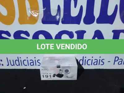 LOTE 191 - 01 - SISTEMA DE SOM E ILUMINAÇÃO SEM FIO (NO ESTADO, NÃO SABEMOS SE FUNCIONA. LEILÃO NÃO TEM GARANTIA E NEM DEVOLUÇÃO, SUJEITO A POSSÍVEIS AVARIAS VISÍVEIS/OCULTAS E/OU AUSÊNCIA DE COMPONENTES)